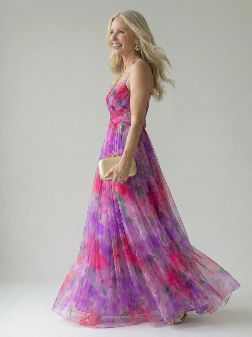 Giselle | Betoverende maxi-jurk met bloemenmotief