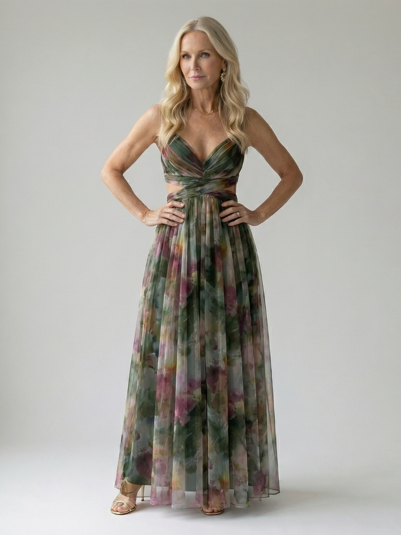 Giselle | Betoverende maxi-jurk met bloemenmotief
