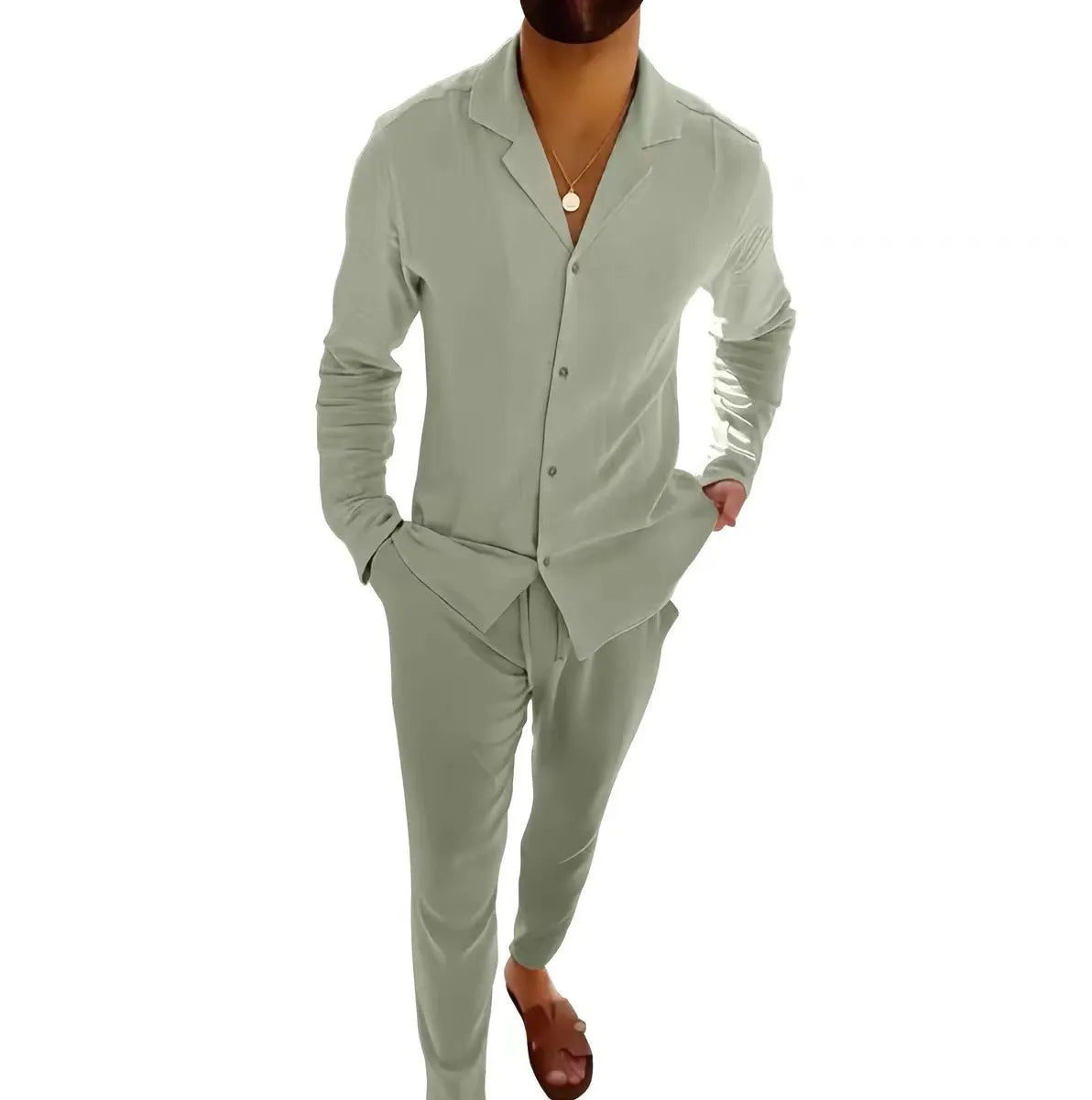 Ruben™ | Luxe set met reverskraag en slim fit broek