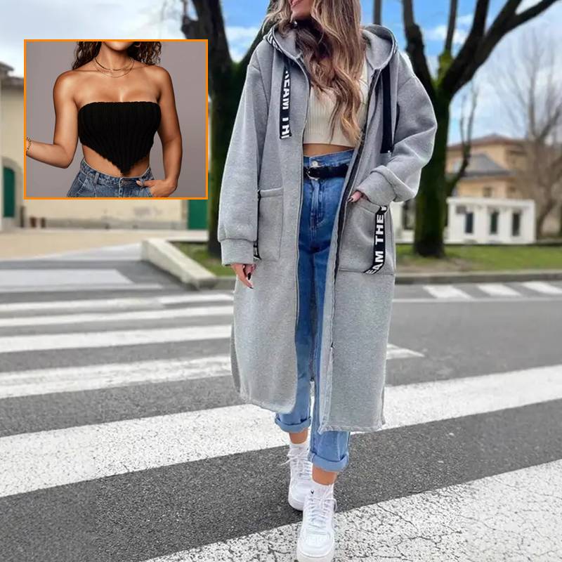 Wieke | Lange hoodie voor dames