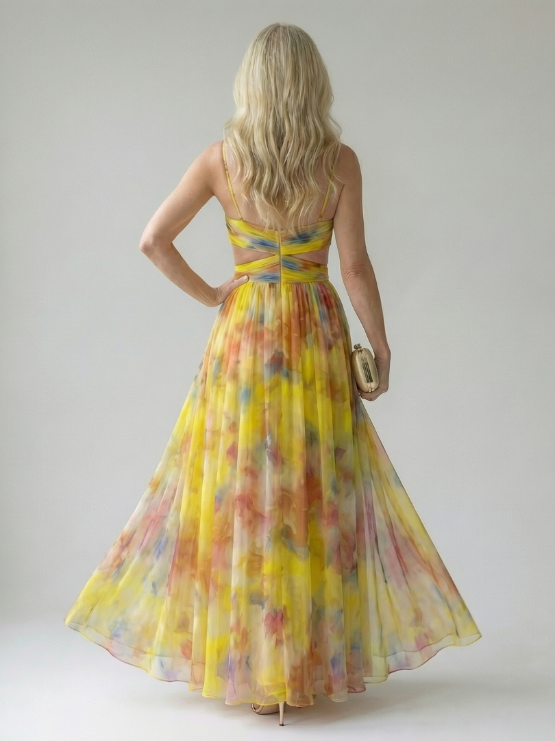 Giselle | Betoverende maxi-jurk met bloemenmotief