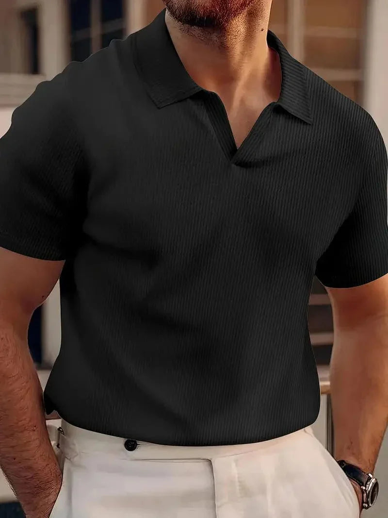 Warren™ | Casual herenpolo zonder knopen