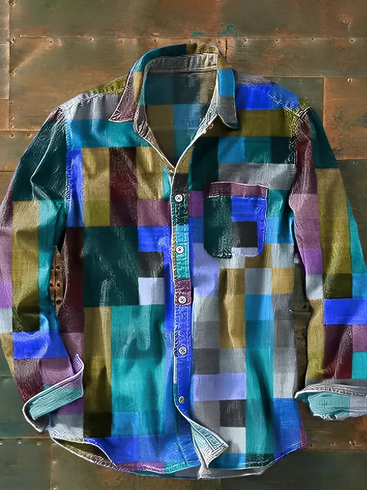 Eric™ | Patchwork overhemd van hoge kwaliteit
