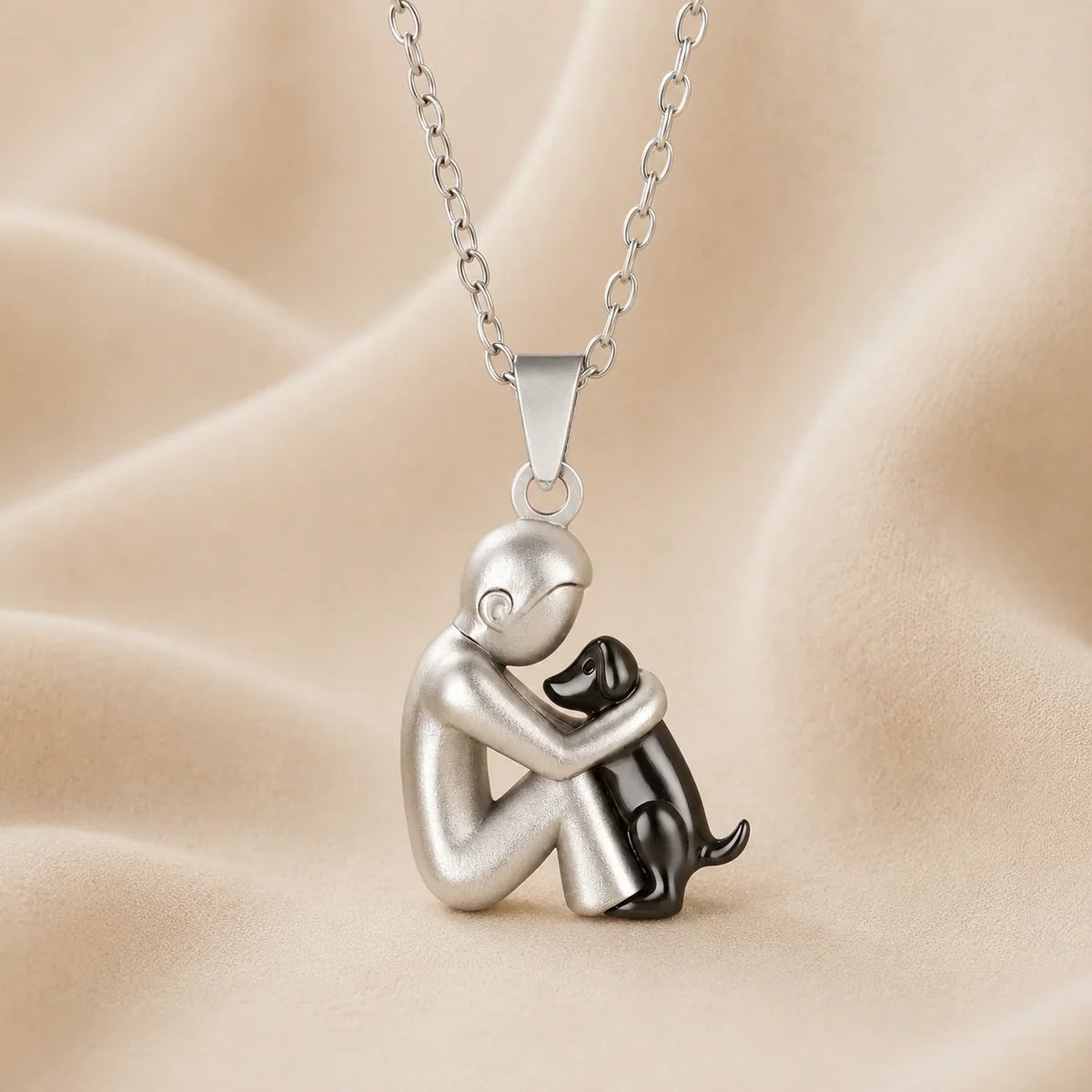 De Eeuwige Omhelzing Ketting man & hond