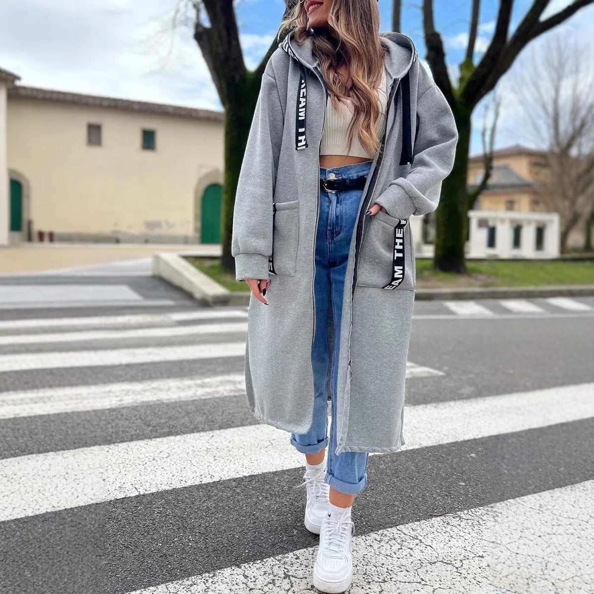 Wieke | Lange hoodie voor dames