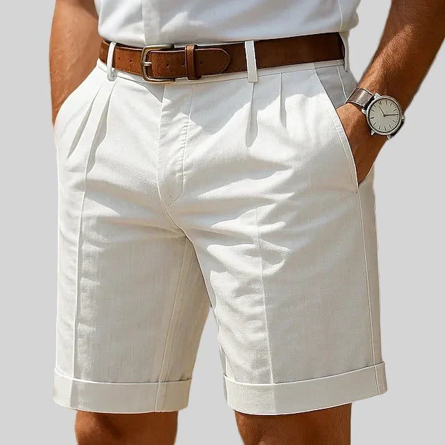 Enzo | Geplooide getailleerde short