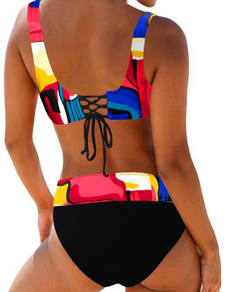 Eva - Vrolijke Kleurrijke Bikini