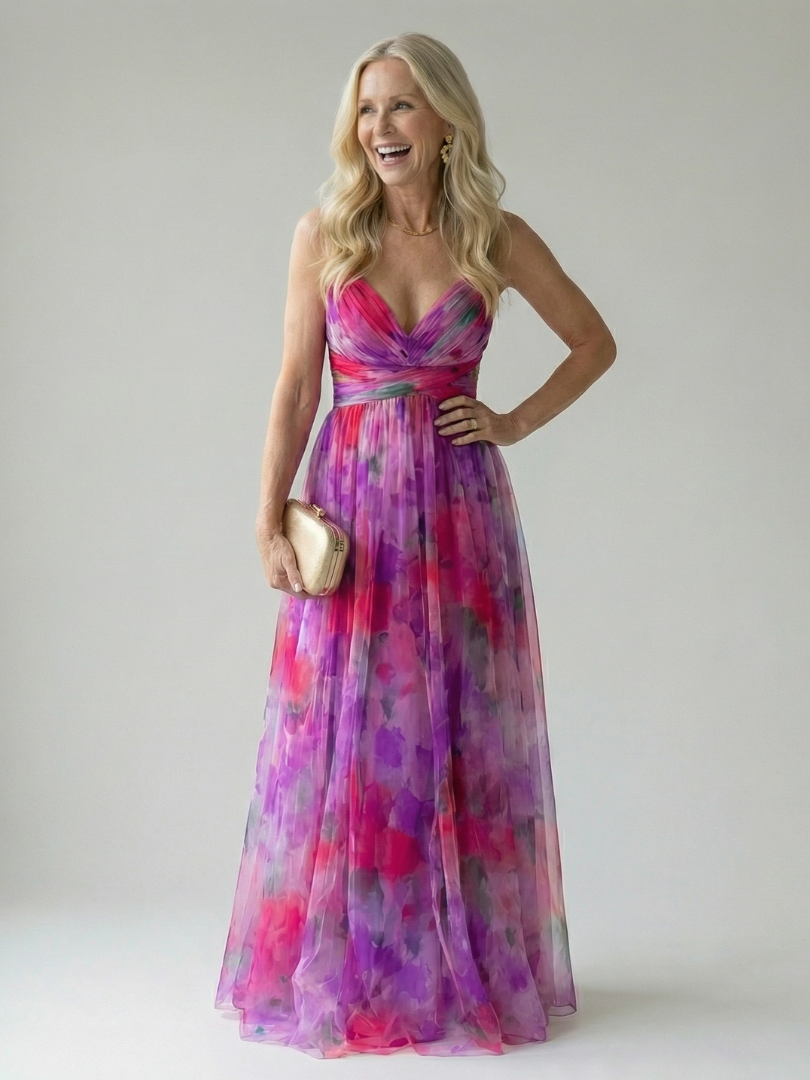 Giselle | Betoverende maxi-jurk met bloemenmotief