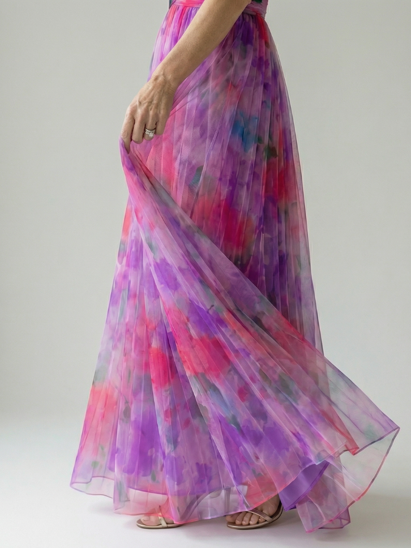 Giselle | Betoverende maxi-jurk met bloemenmotief