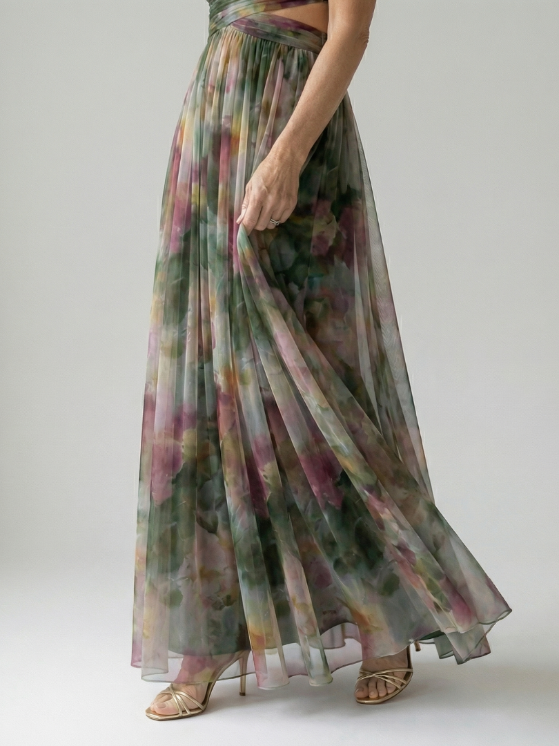 Giselle | Betoverende maxi-jurk met bloemenmotief