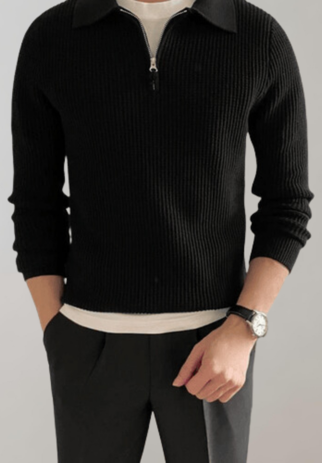 James™ | Warme trucker sweater voor heren