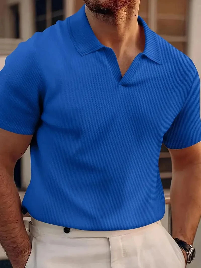 Warren™ | Casual herenpolo zonder knopen