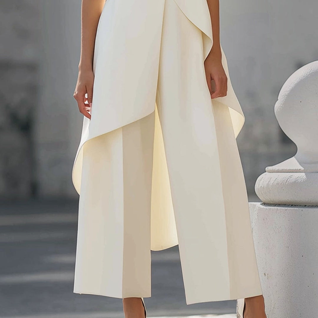 Valentina | Elegante jumpsuit met gedrapeerde col