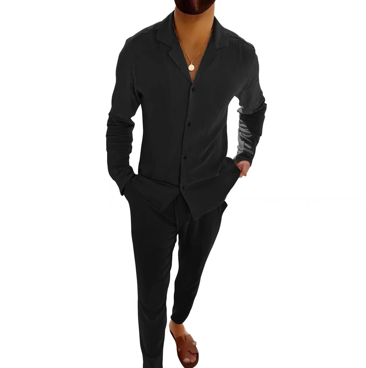 Ruben™ | Luxe set met reverskraag en slim fit broek