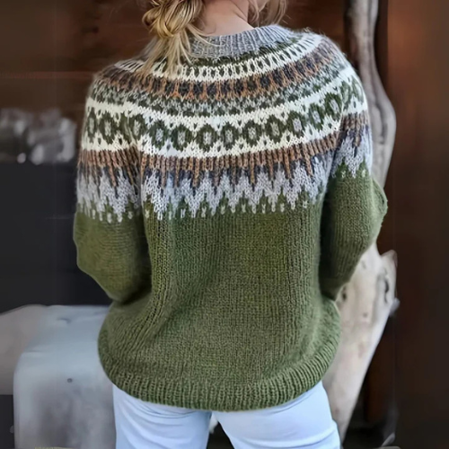 Elodie | Warme trui met winterpatroon