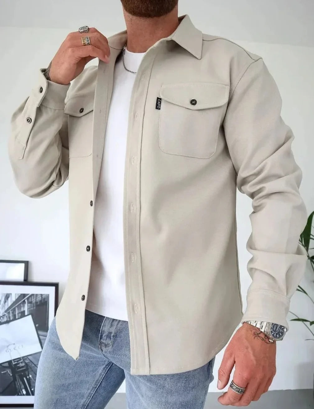 Olaf™ | Overhemdjasje met knoopsluiting