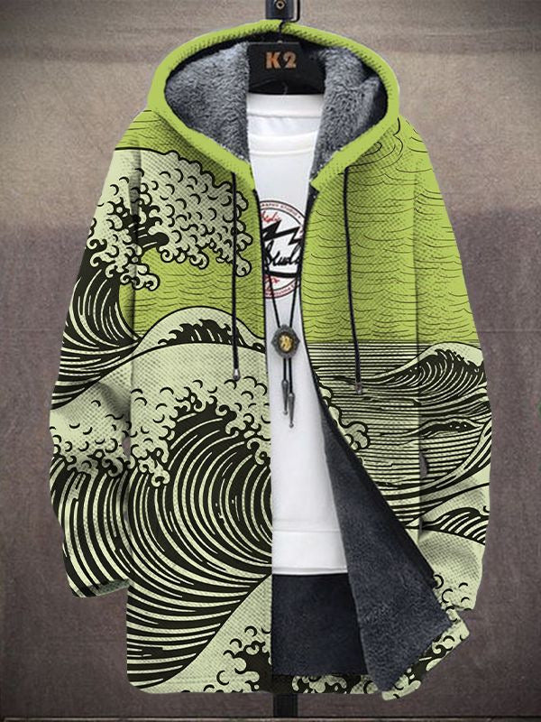 Benedetta vest met capuchon en artistieke print