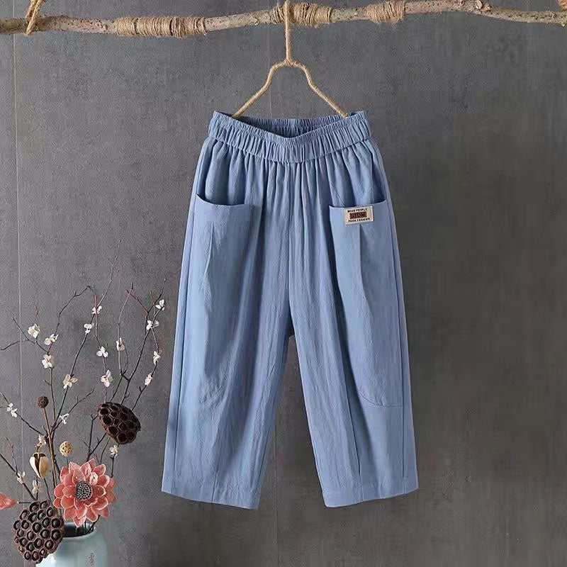 【Katoen en Lin】Comfortabele Casual Broek