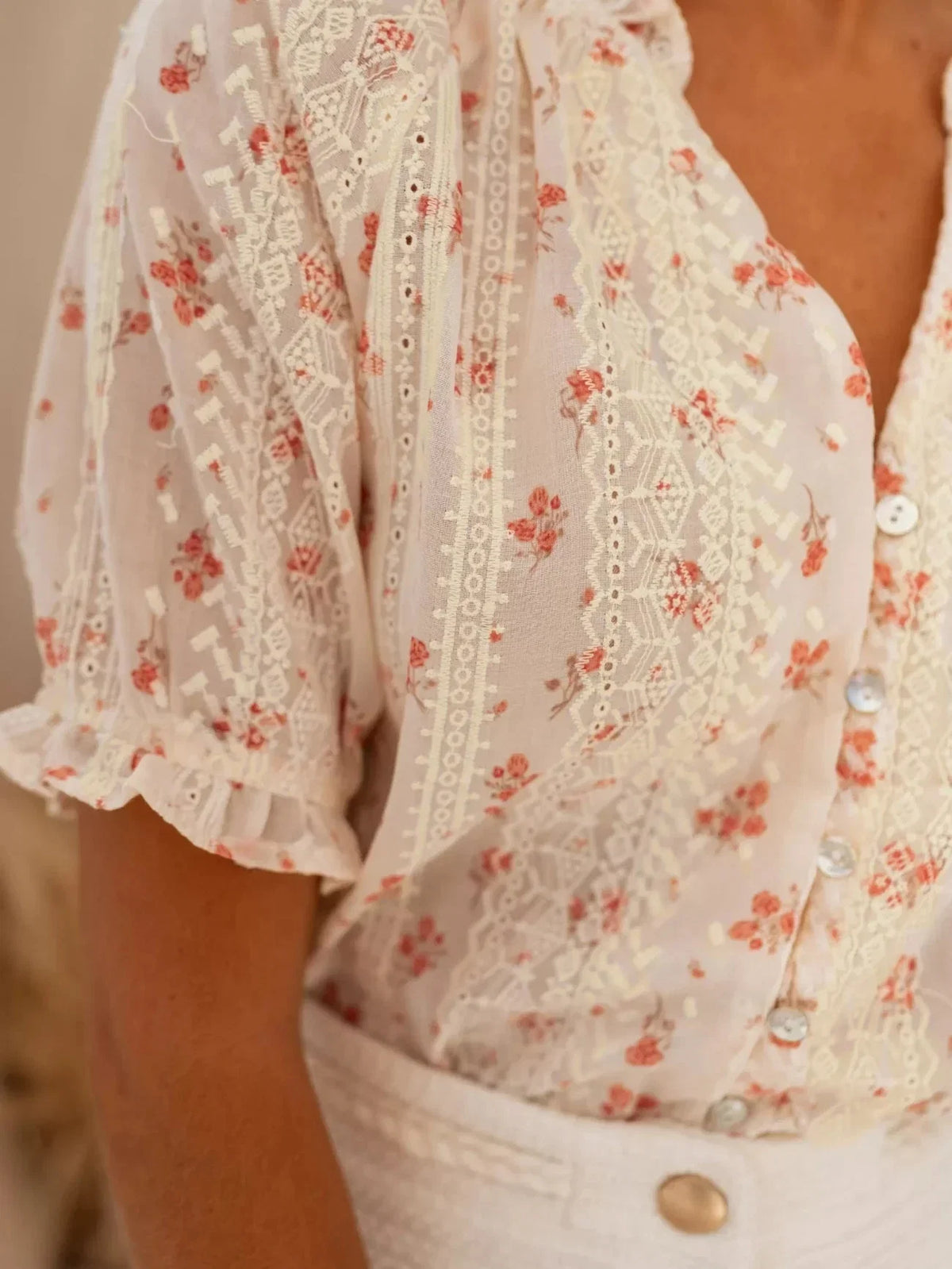 Elina™ | Bloemen blouse