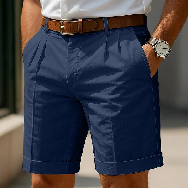 Enzo | Geplooide getailleerde short